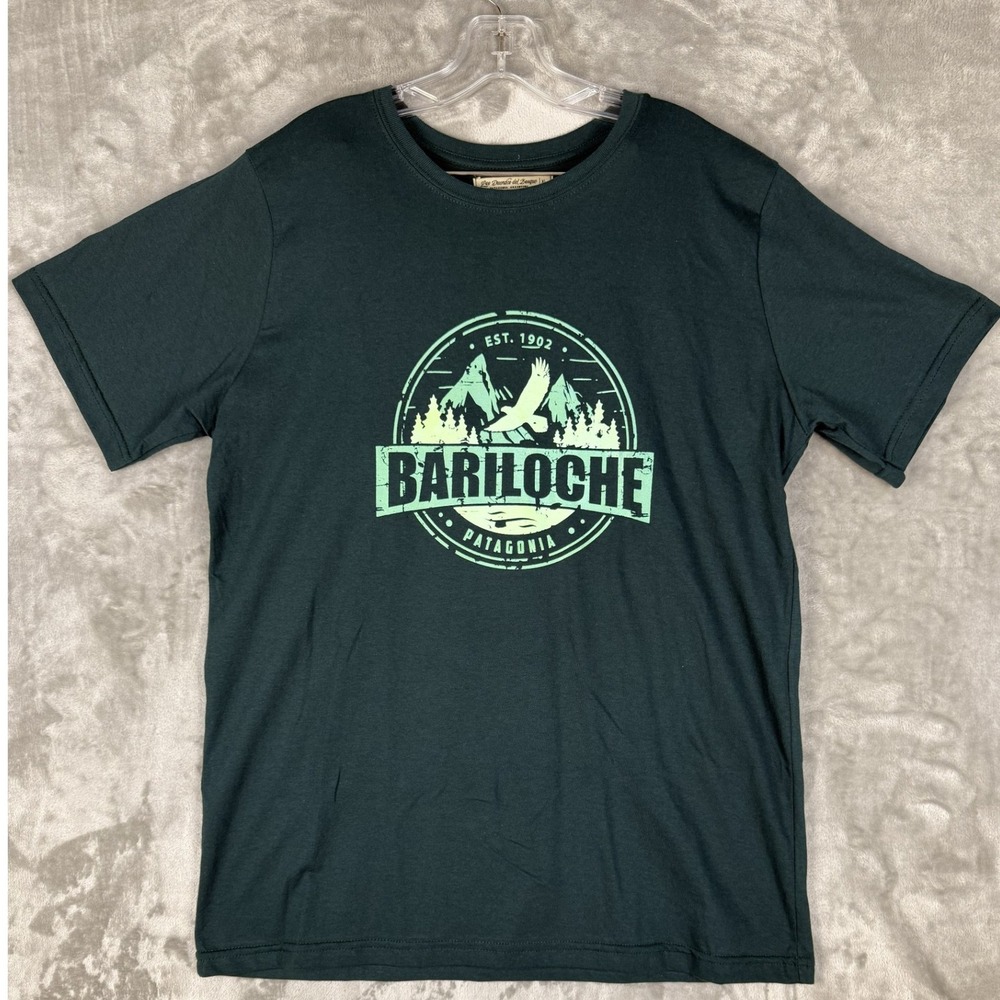Los Duendes del Bosque‎ Bariloche Patagonia T Shirt XL Green Graphic Print